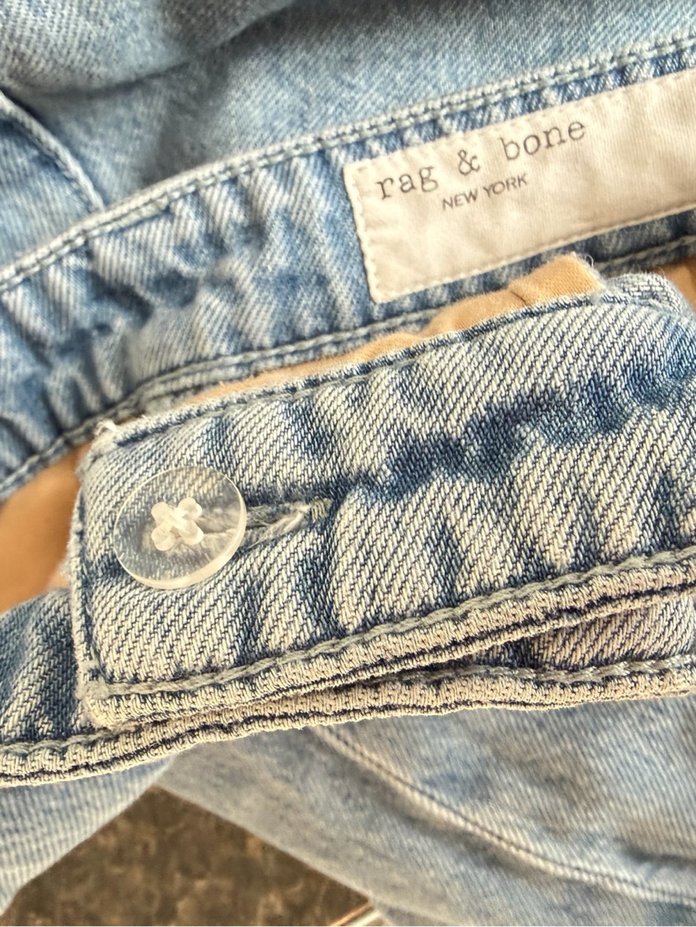 Rag & Bone Billie Featherweight Abigail Pleated jeans Pants Size 25 36988 - Picture 15 of 16